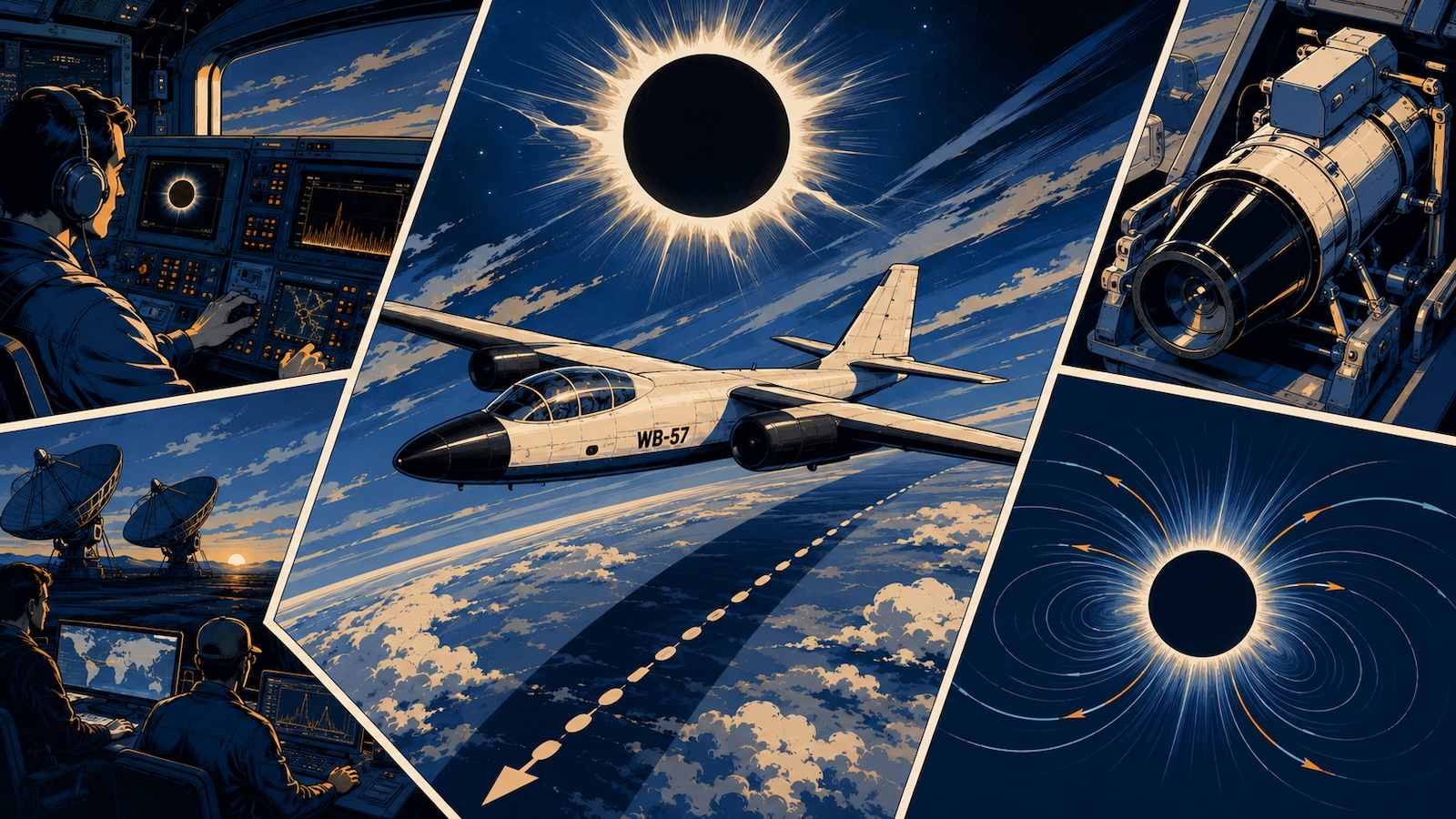 NASA untersucht die Sonnenfinsternis aus großer Hoehe