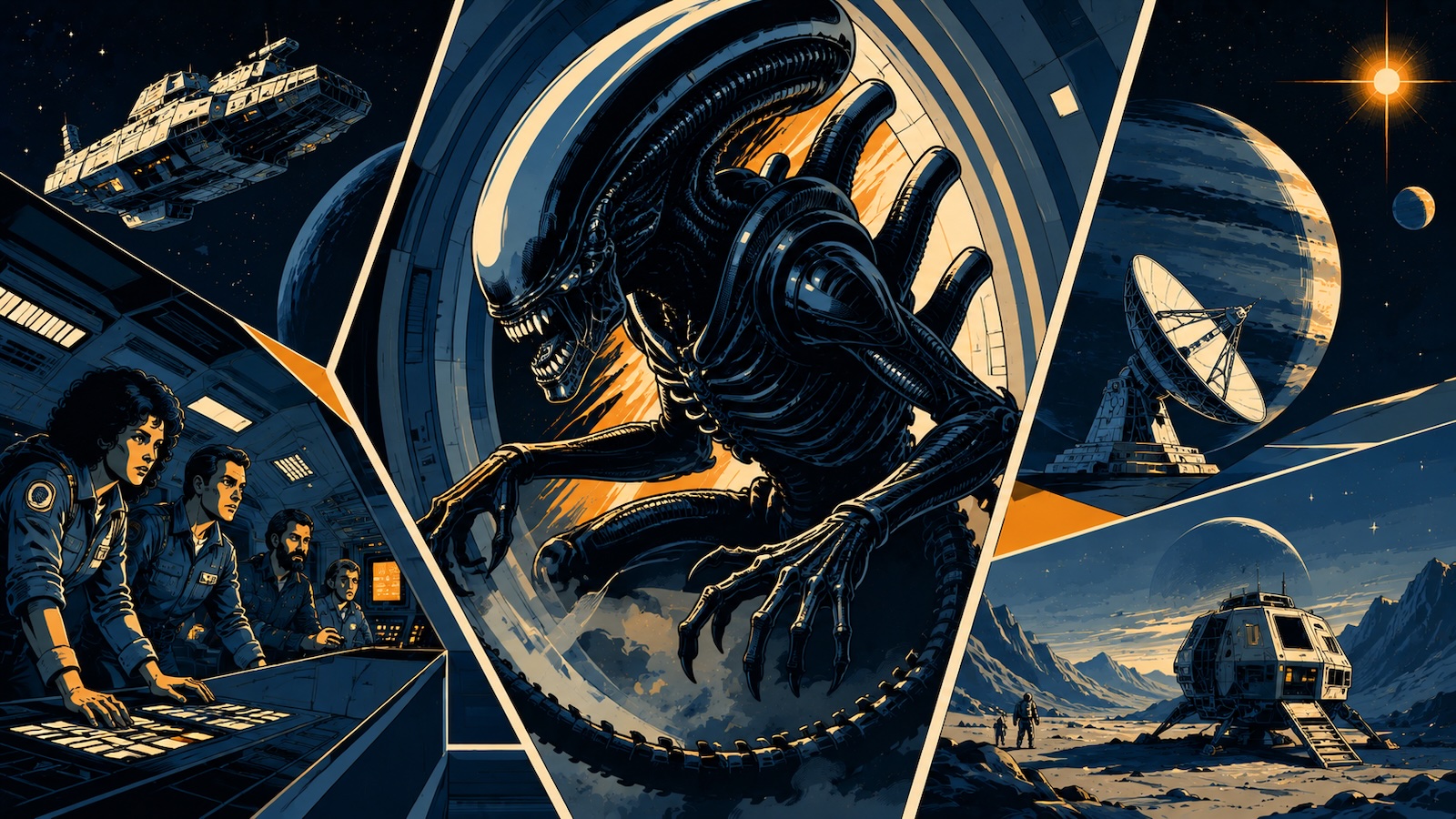 Alien Begegnung mit unbekanntem Leben