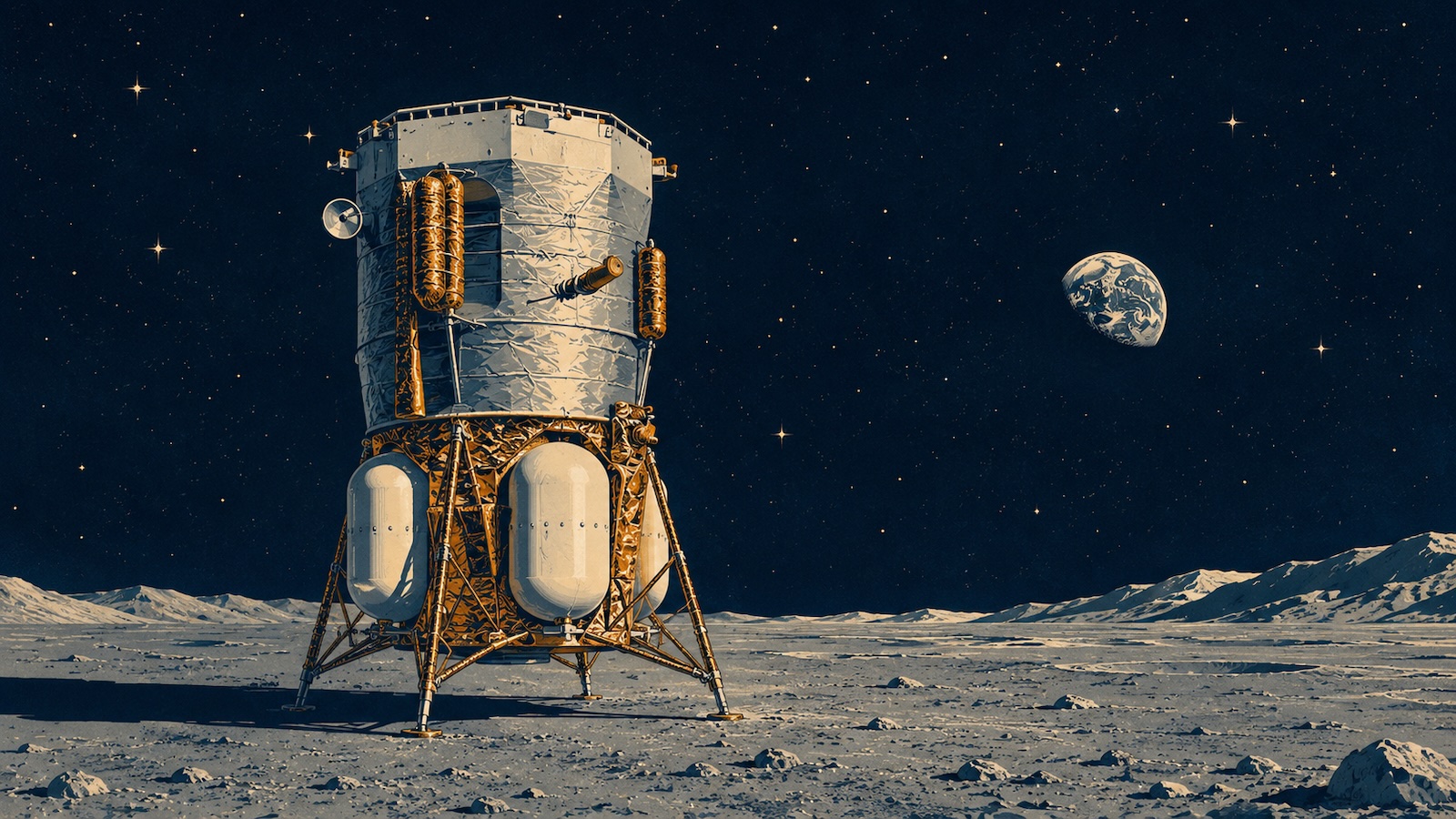 Blue Moon Mark 1 Der unbemannte Mondlander von Blue Origin