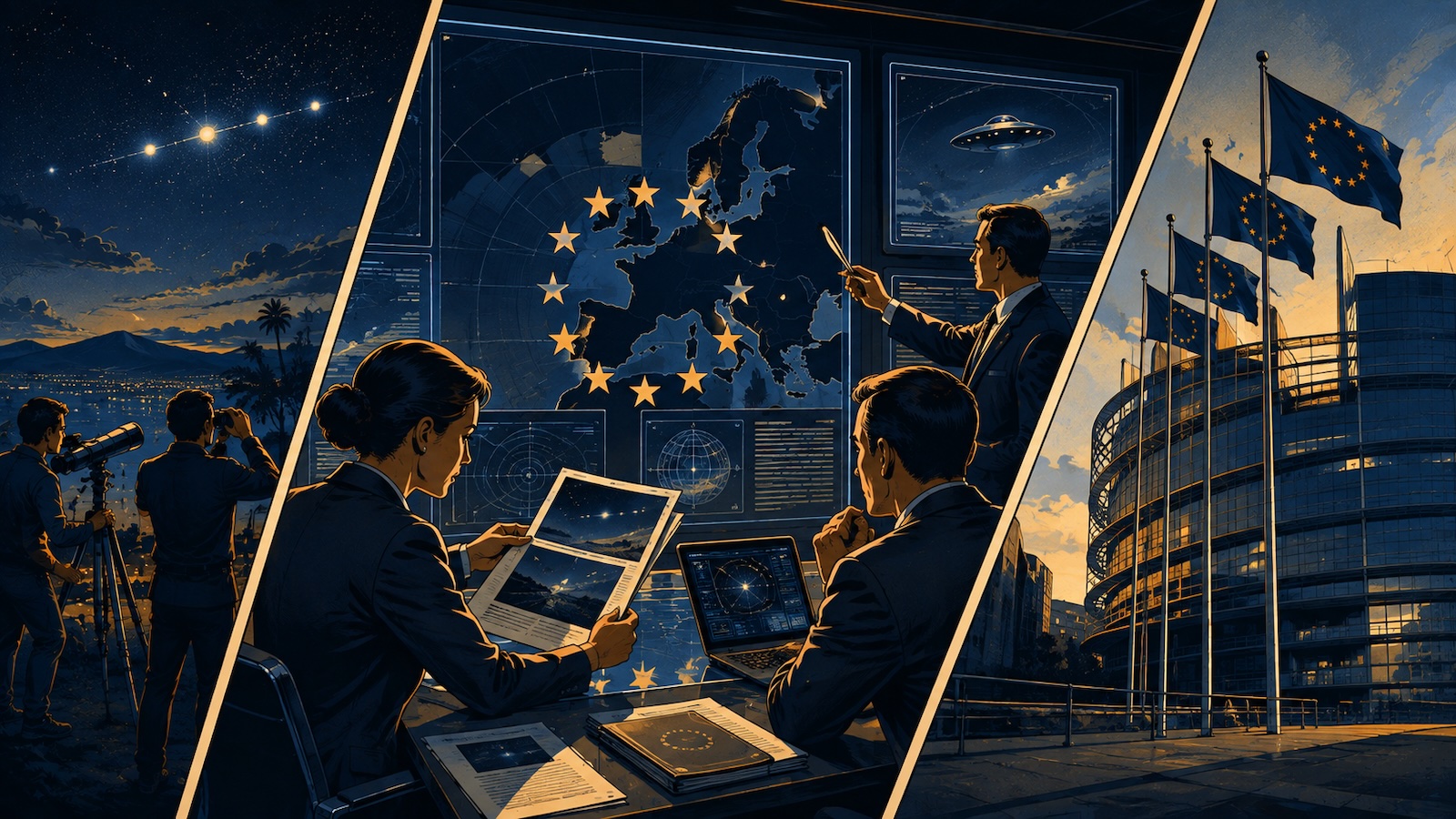 EU-Kommission befasst sich mit unbekannten Himmelsphaenomenen