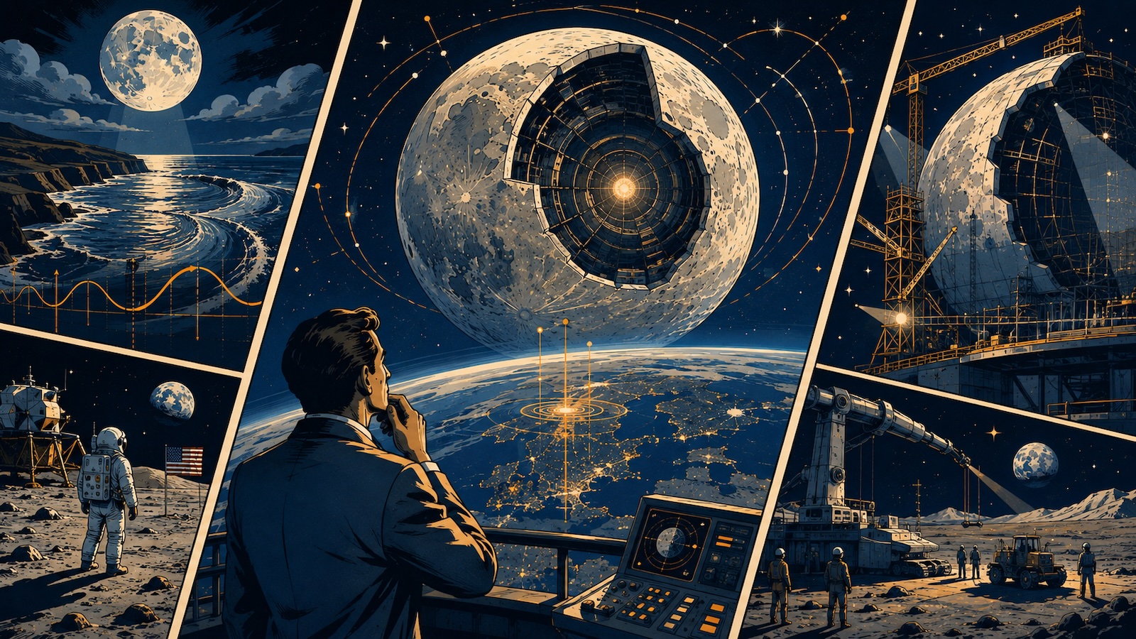 Ist der Mond kuenstlich entstanden Die Theorie vom gebauten Erdtrabanten