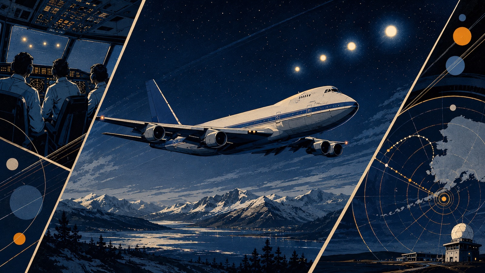 Japan Airlines Flug 1628 Was sah die Besatzung über Alaska