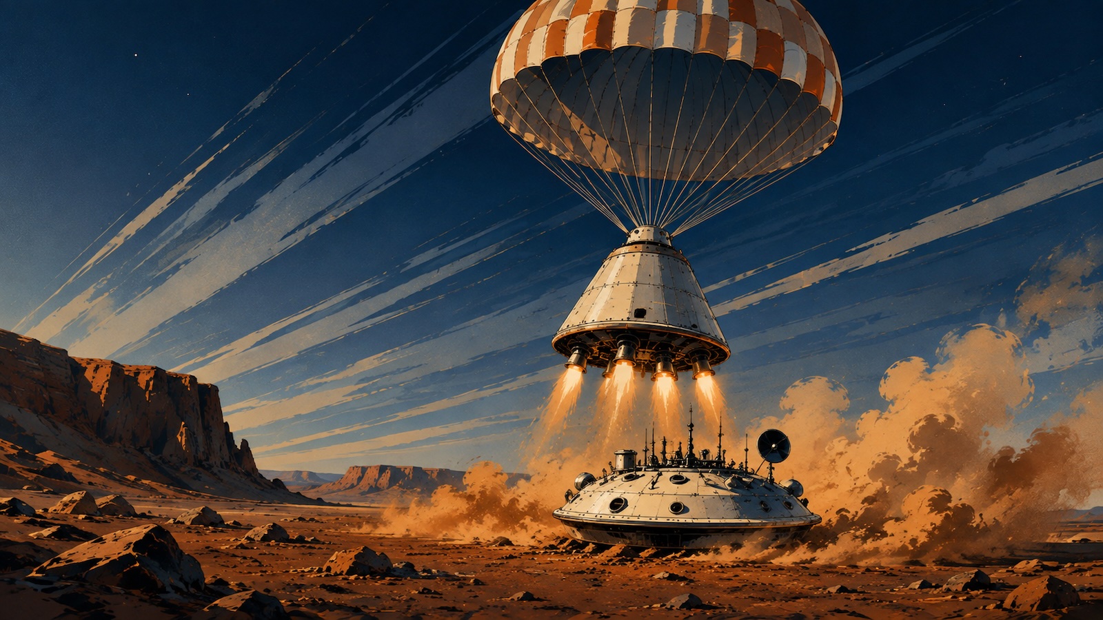 Mars 3 Die erste weiche Landung auf dem Mars