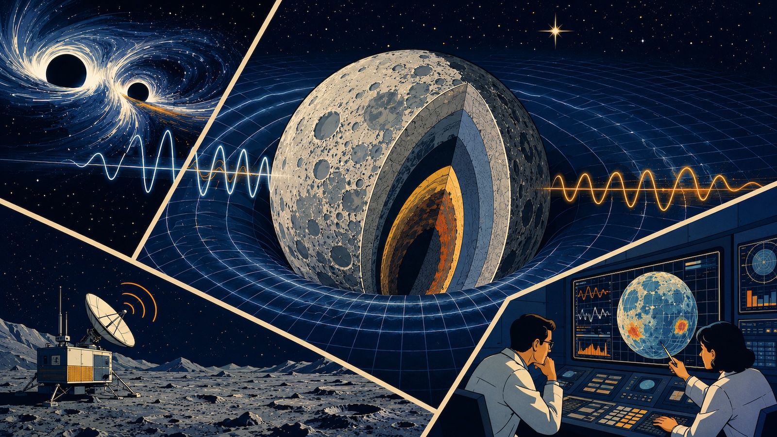 Mondkruste koennte Gravitationswellen verstaerken