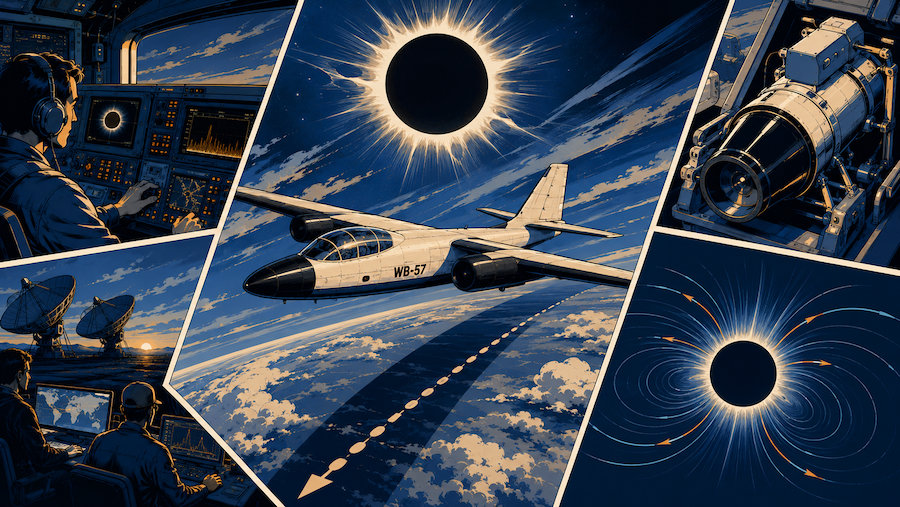 NASA untersucht die Sonnenfinsternis aus großer Hoehe