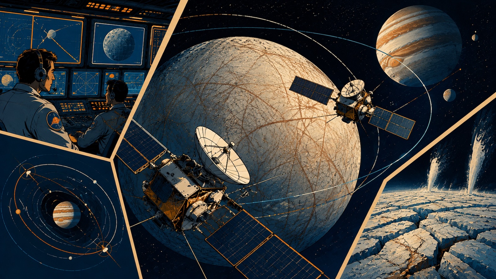 Neue Studie untersucht moegliche Eisformationen auf Europa