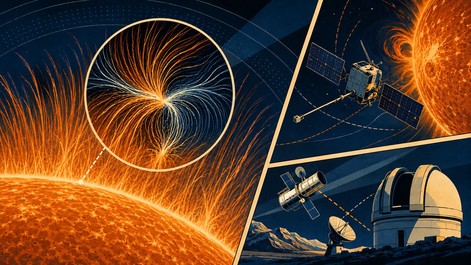 Neue magnetische Struktur in der Sonnenatmosphaere entdeckt