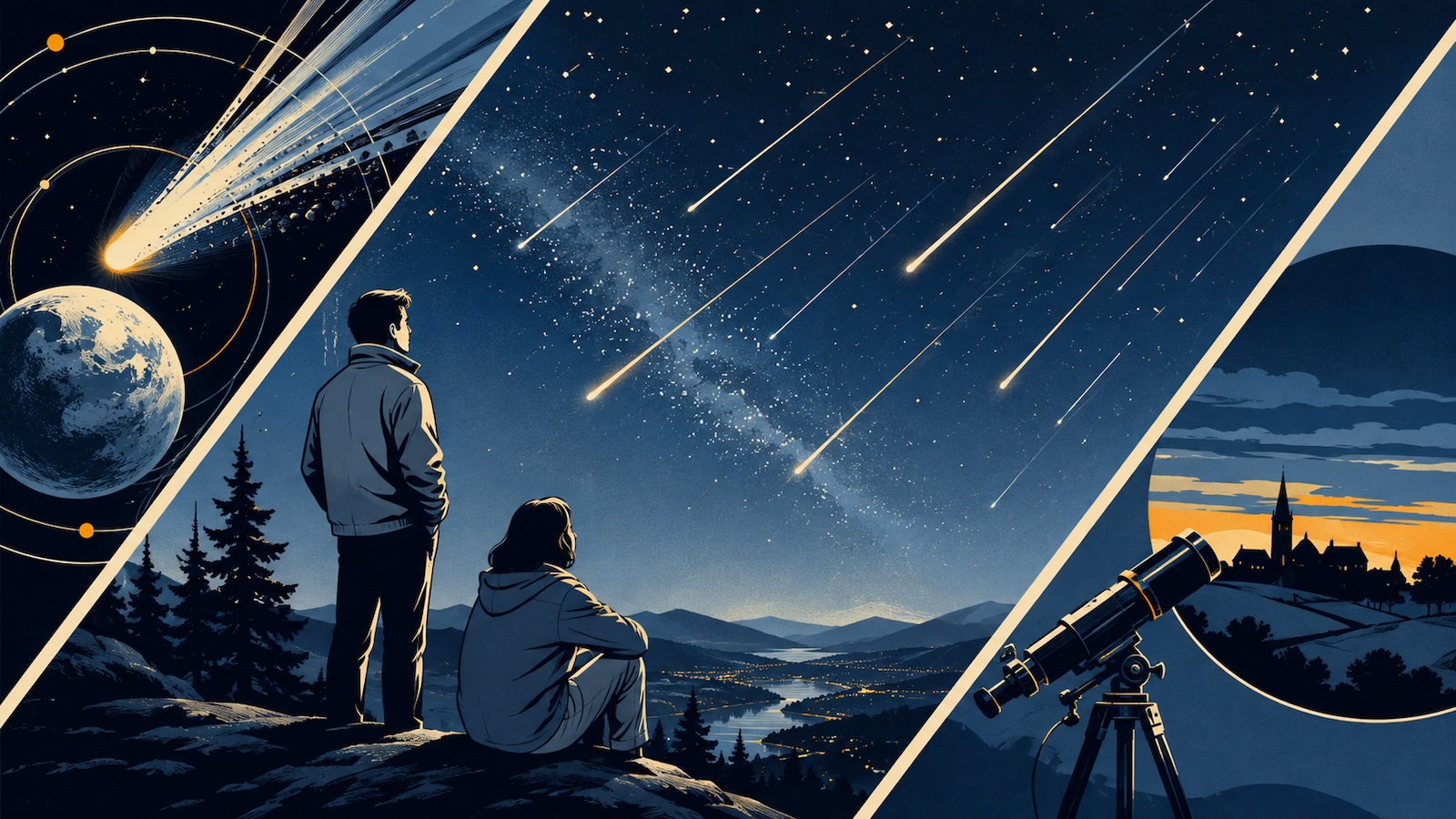 Perseiden erreichen ihren Hoehepunkt bei Neumond