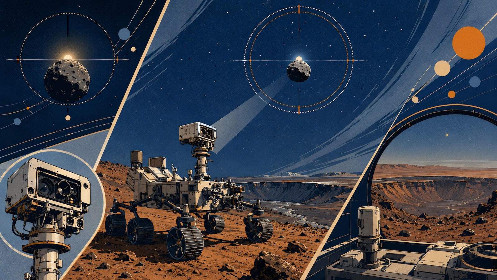 Perseverance beobachtet die Erde hinter dem Marsmond Phobos