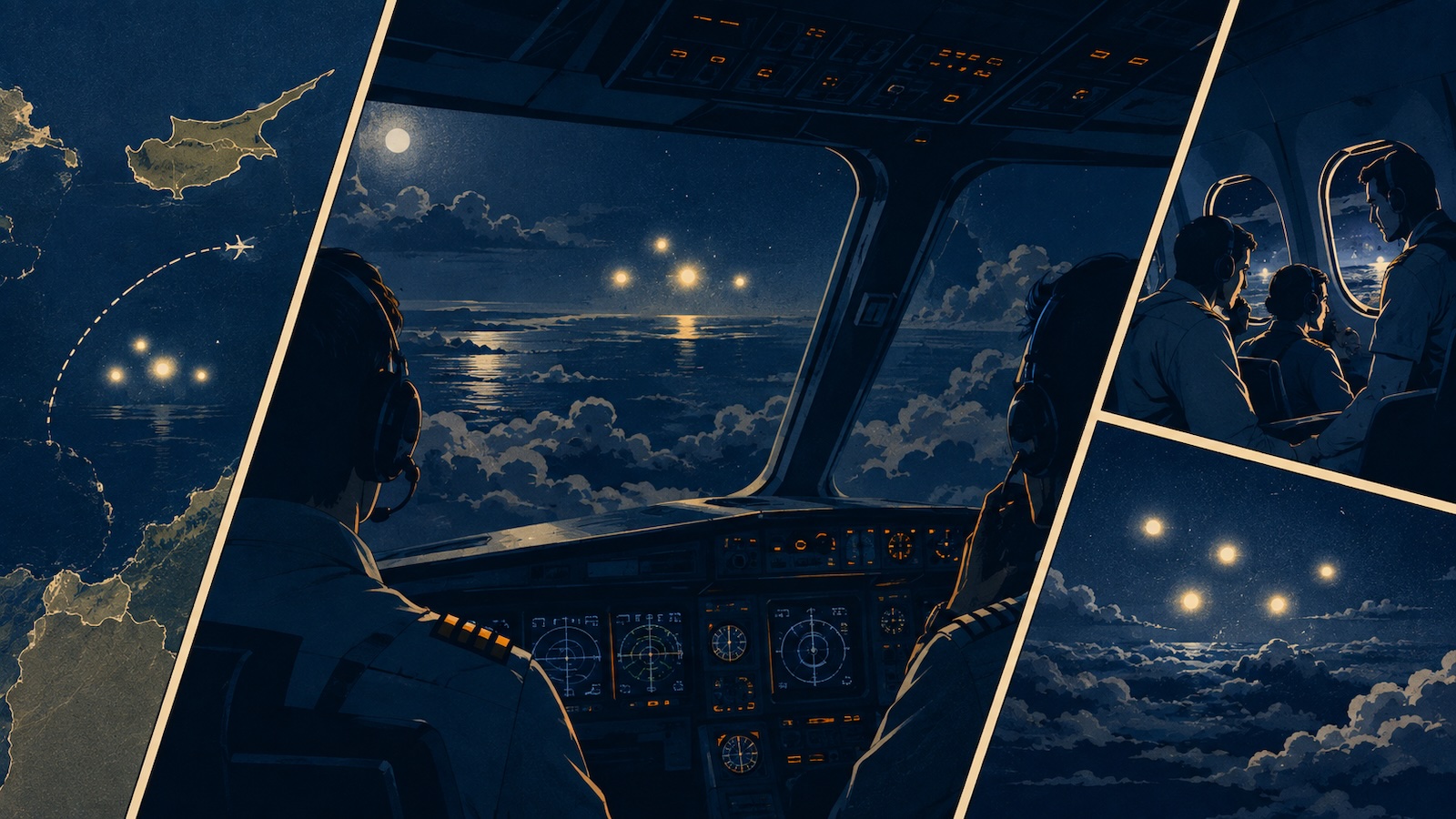Piloten berichten von raetselhaften Lichtern suedlich von Zypern