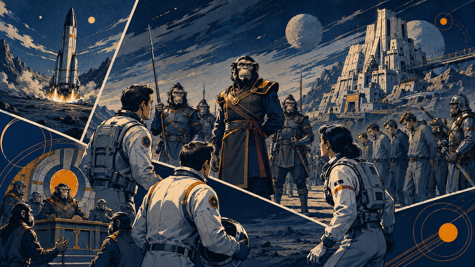 Planet der Affen Raumfahrt Evolution und die Zukunft der Menschheit