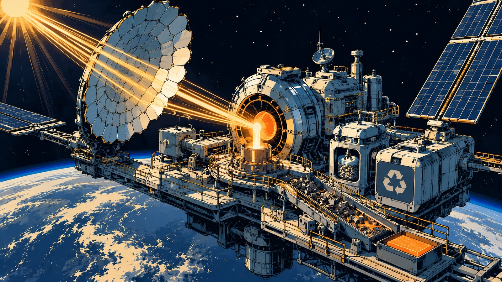 Recycling im Weltraum Wie alte Satelliten zu neuen Rohstoffen werden sollen