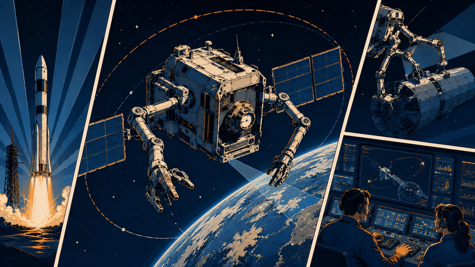 Roboter soll Satelliten im All laenger nutzbar machen