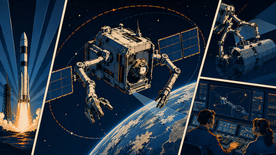 Roboter soll Satelliten im All laenger nutzbar machen