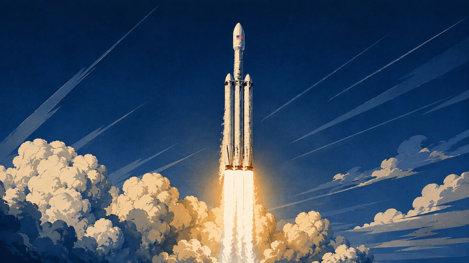 SpaceX Falcon Heavy Rakete