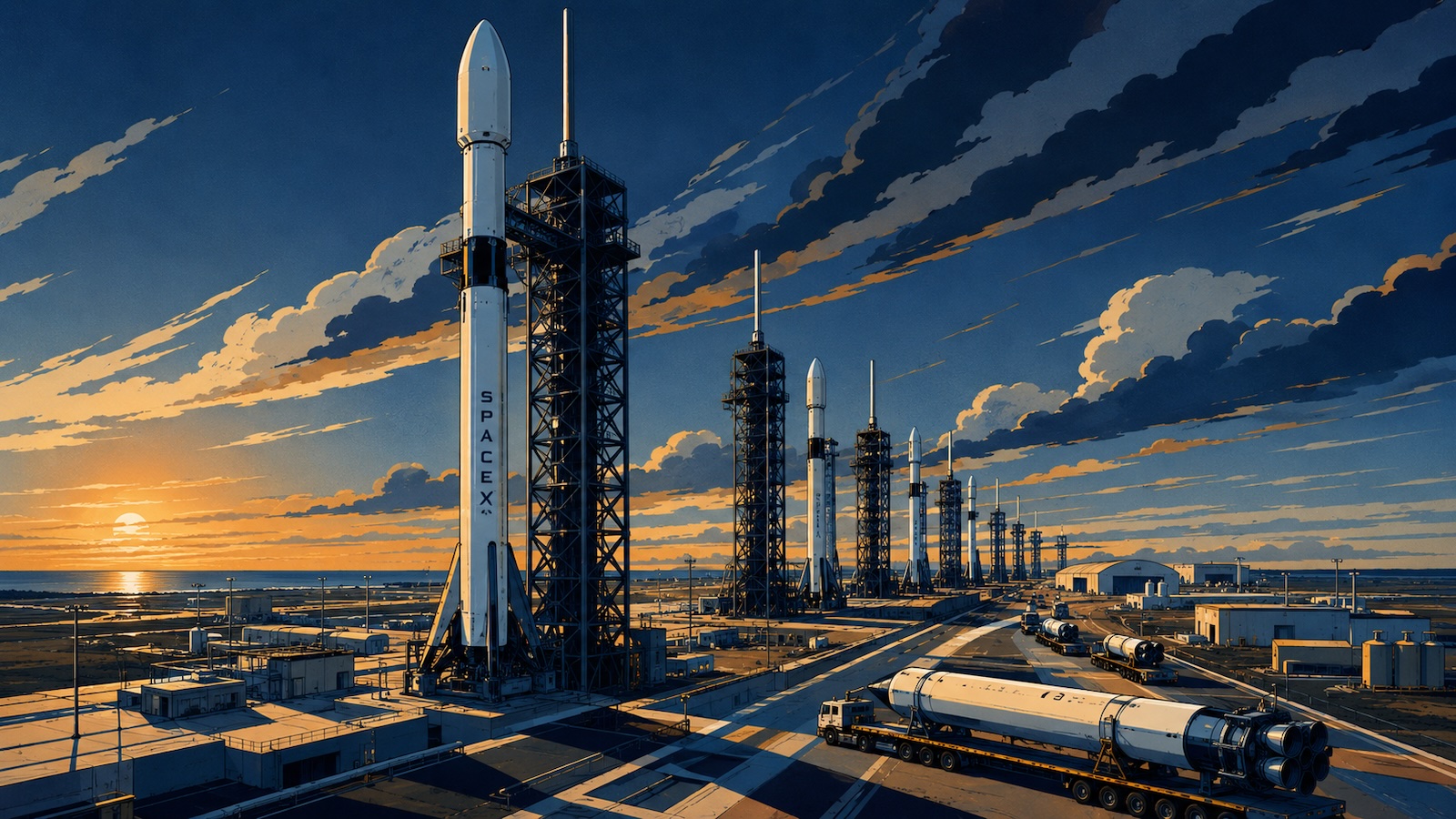 SpaceX plant gigantischen Starship Weltraumbahnhof in Louisiana