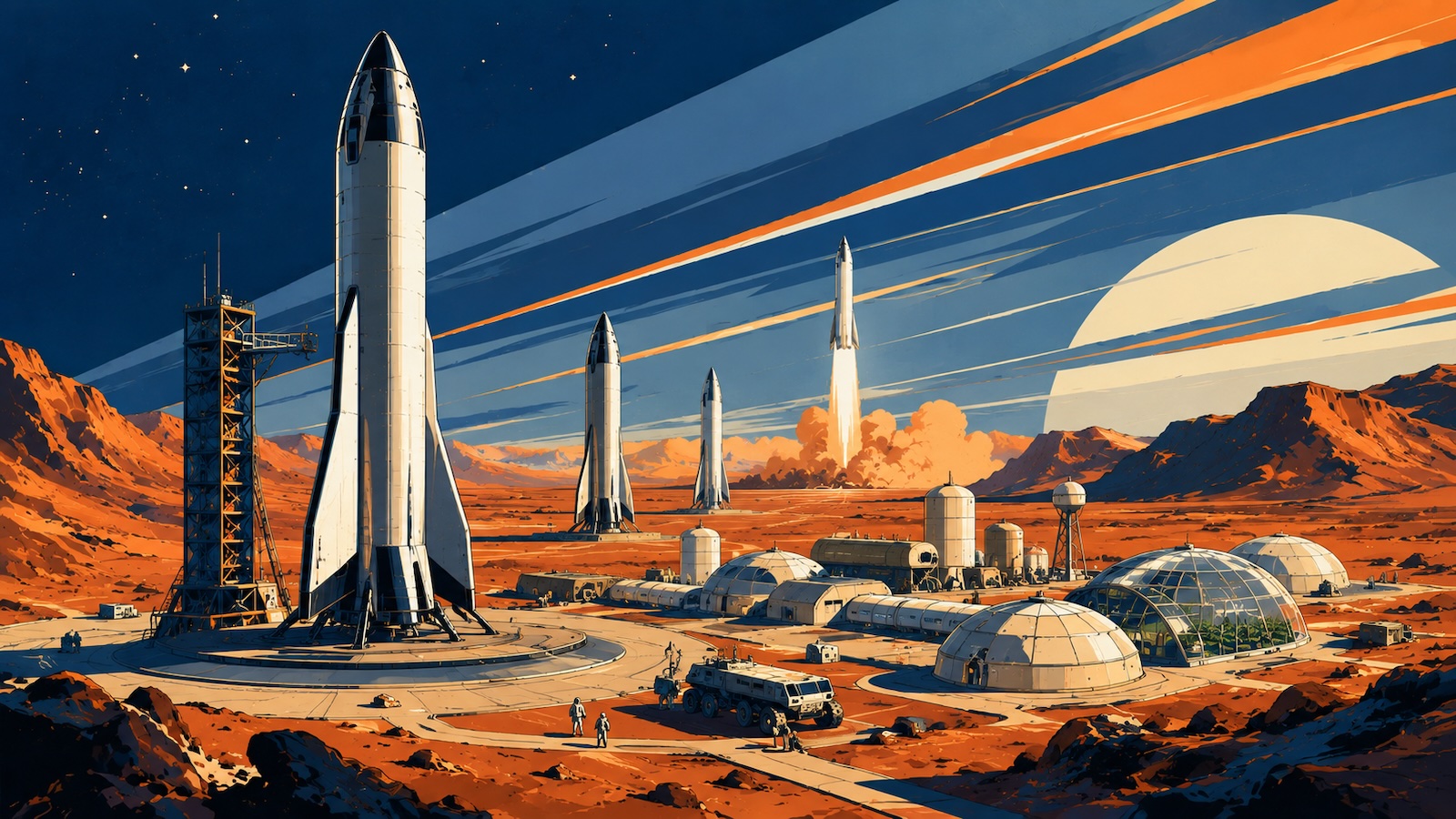 SpaceX und der Mars Wie Elon Musk eine Stadt auf dem Roten Planeten bauen will