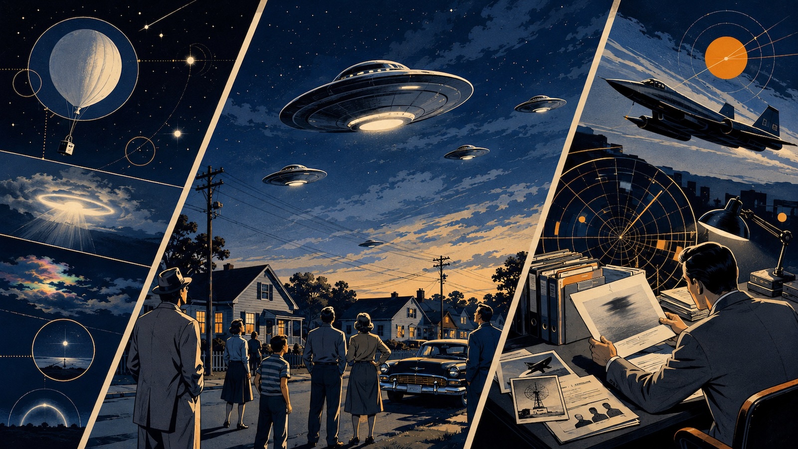 UFO-Sichtungen in den 1950er-Jahren Als fliegende Untertassen zum Massenphaenomen wurden