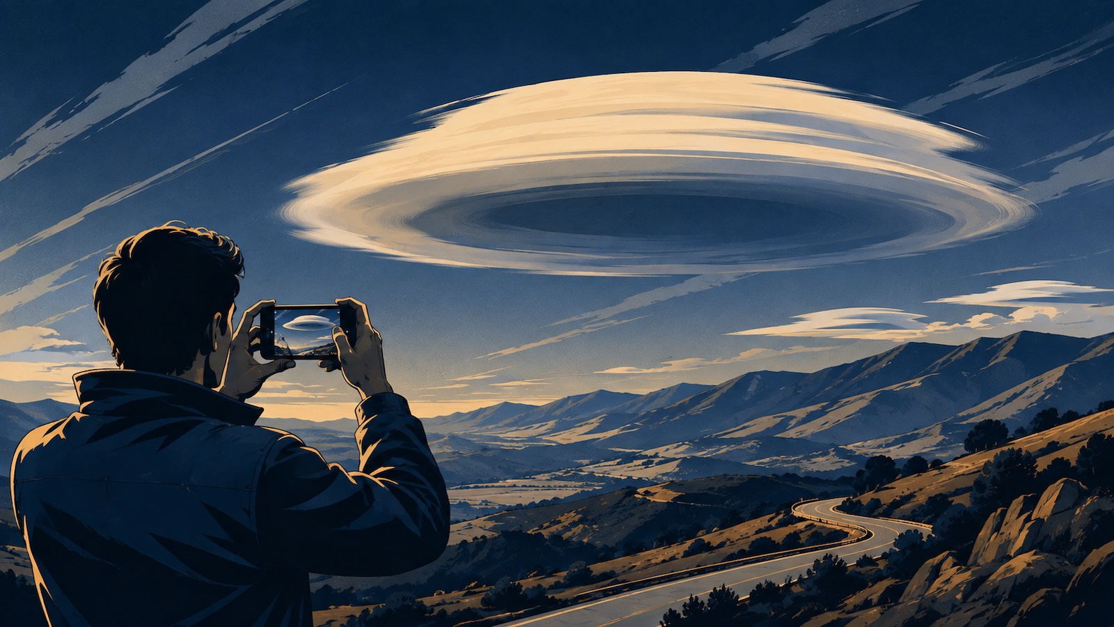 UFO-Wolke ueber Kalifornien entpuppt sich als Wetterphaenomen