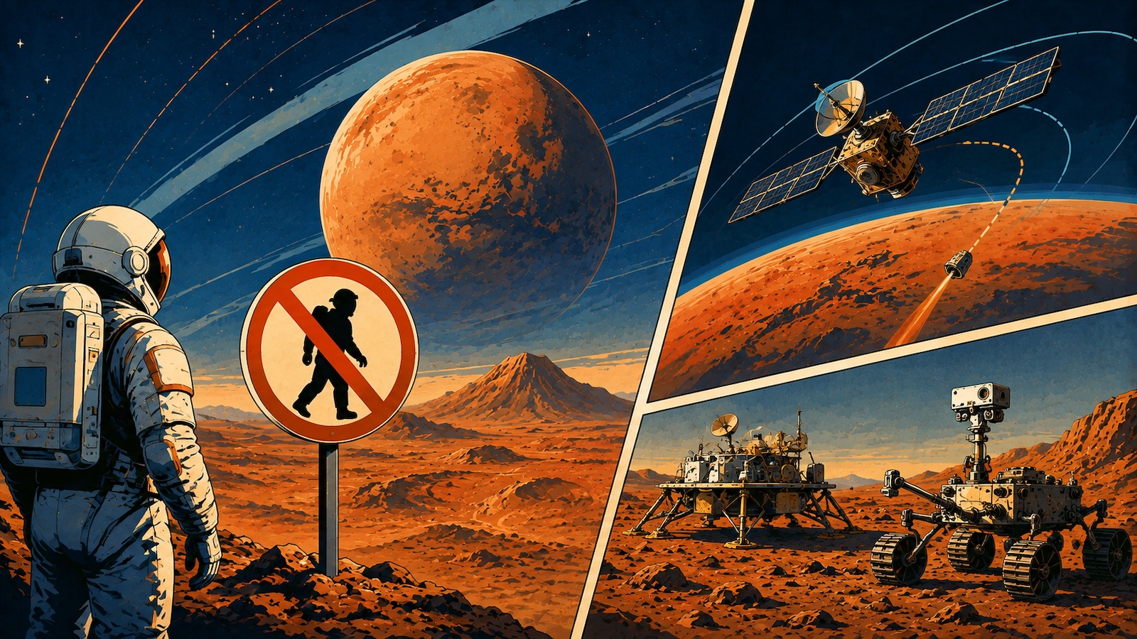 War schon ein Mensch auf dem Mars