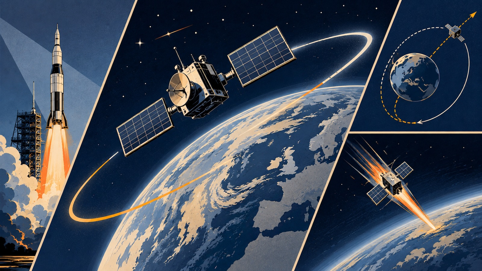 Warum fallen Satelliten nicht auf die Erde