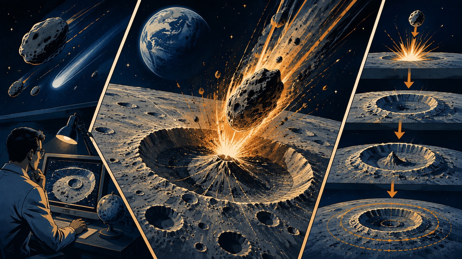 Warum hat der Mond Krater