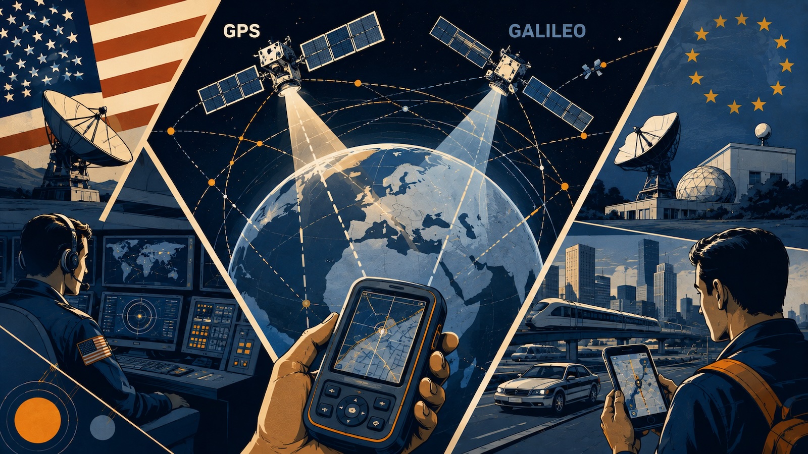 Was ist der Unterschied zwischen GPS und Galileo