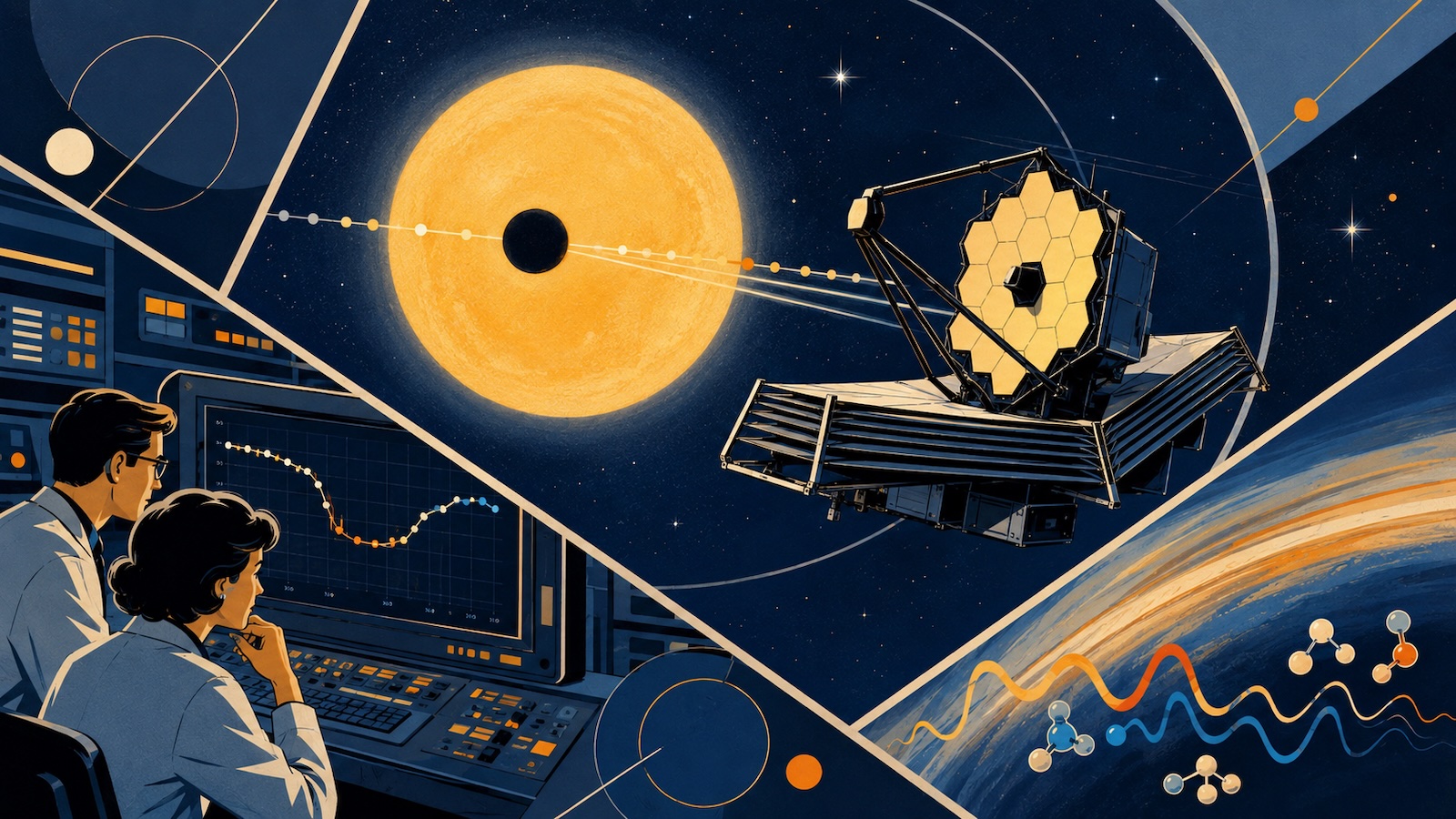 Webb erprobt neue Methode fuer schwache Exoplaneten