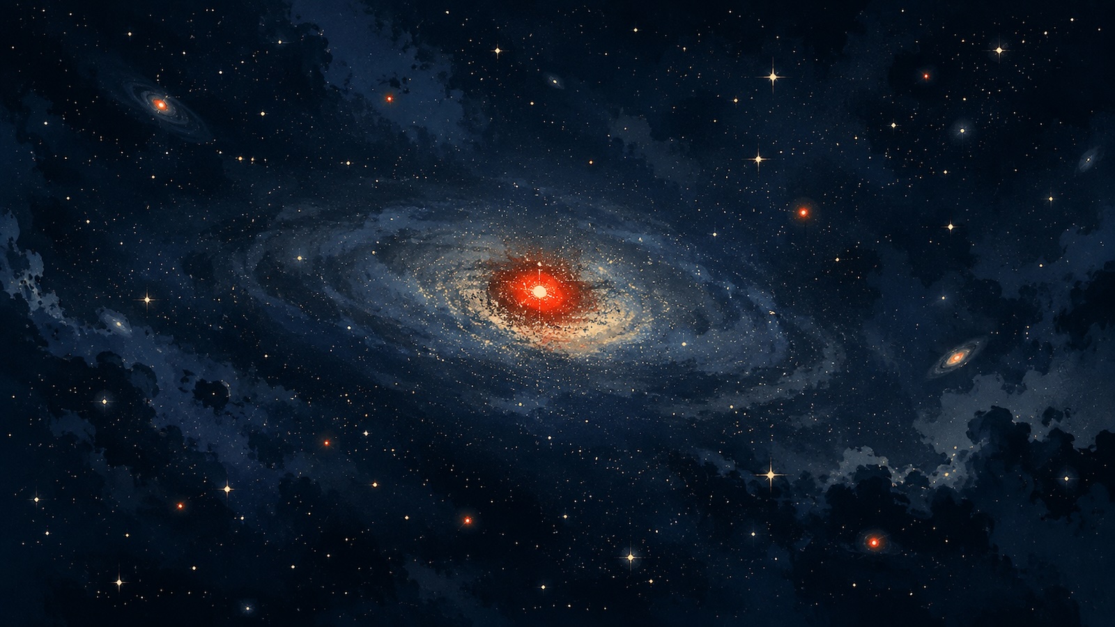 Webb macht verborgene Galaxien um raetselhafte rote Punkte sichtbar