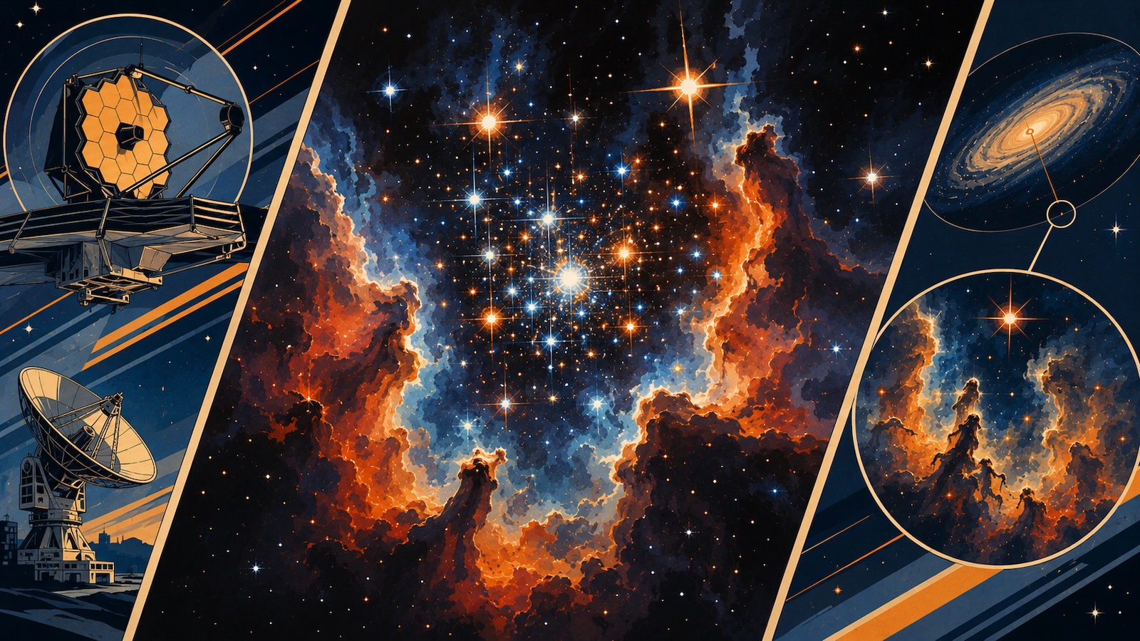 Webb zeigt junge Sterne in einer kosmischen Schatztruhe