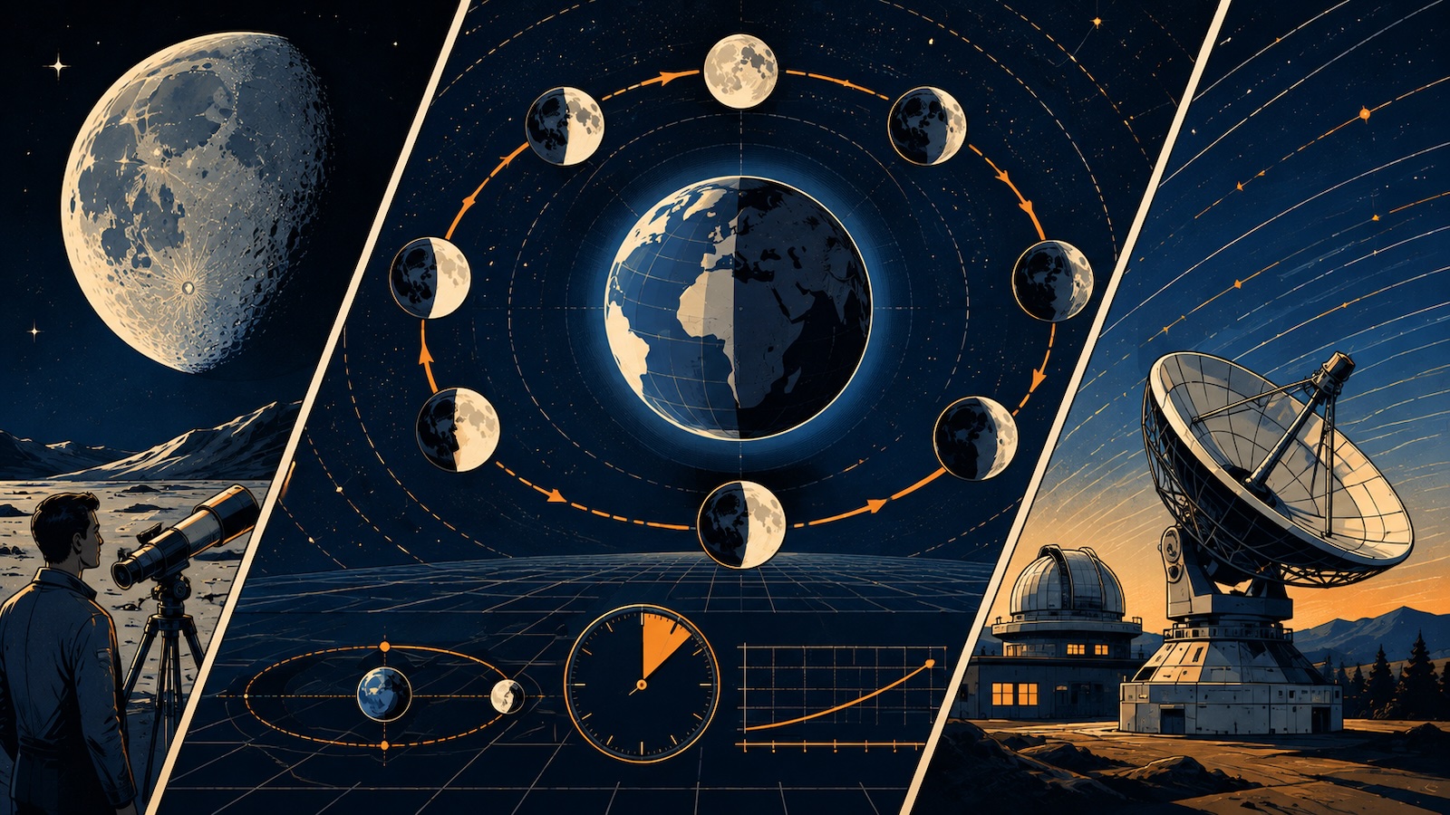 Wie lange braucht der Mond fuer eine Umrundung der Erde