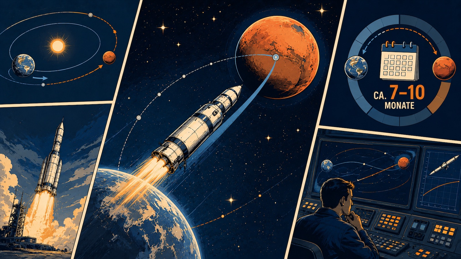 Wie lange dauert ein Flug zum Mars