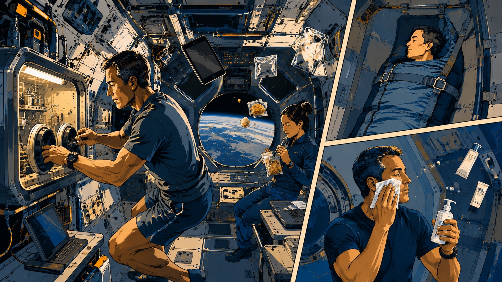 Wie leben Astronauten im Weltall