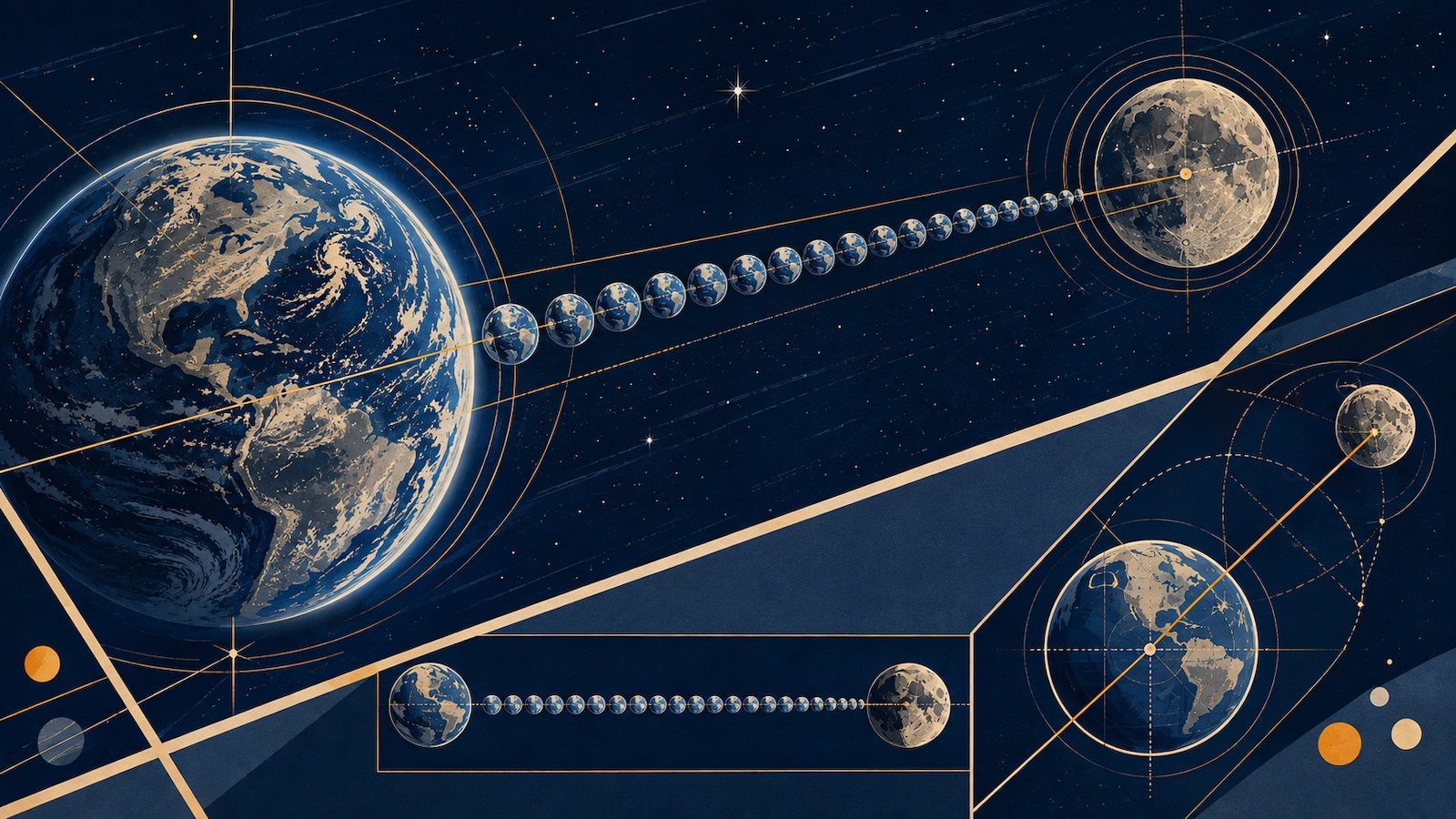 Wie weit ist der Mond von der Erde entfernt