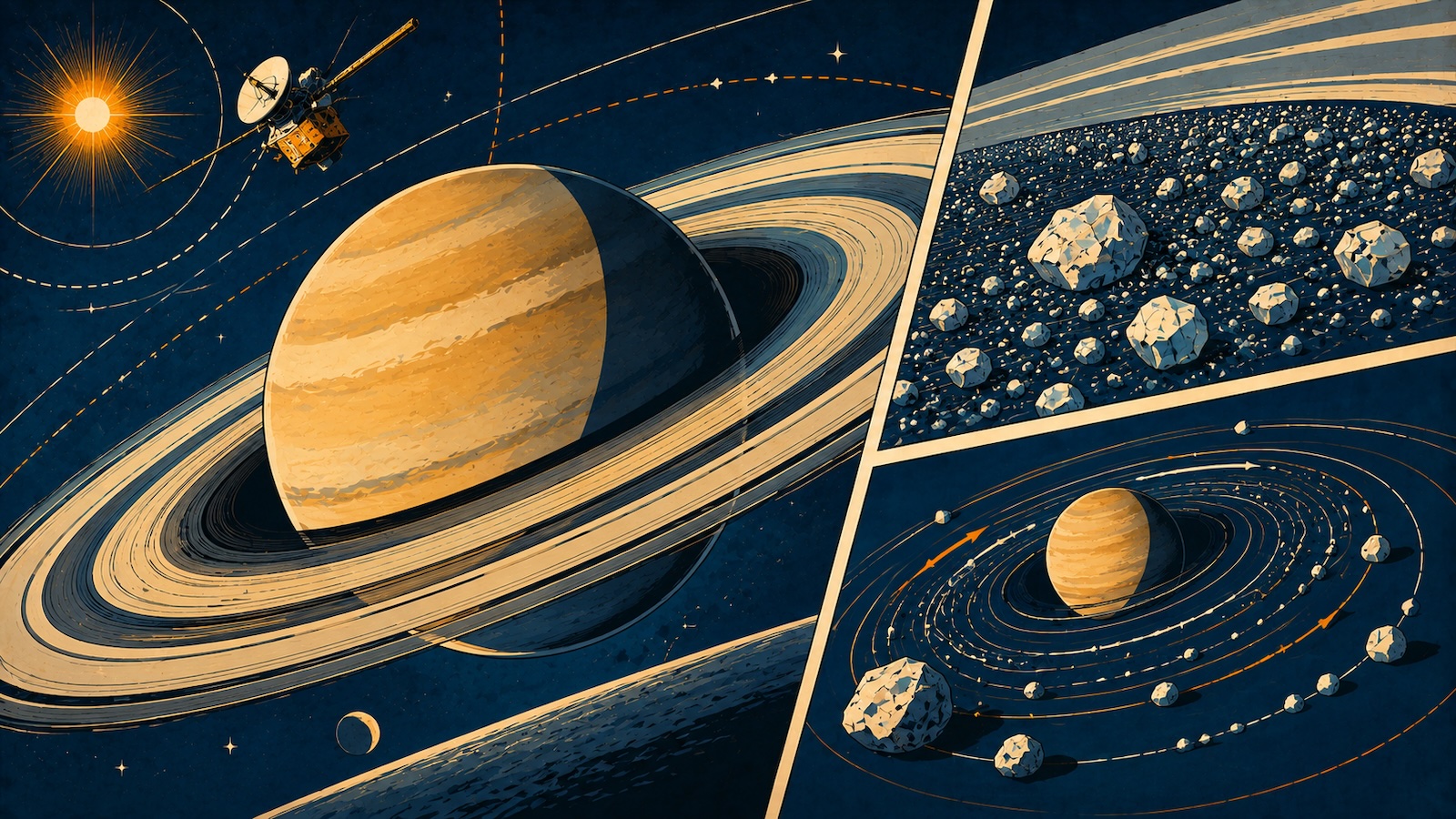 Woraus bestehen die Ringe des Saturn