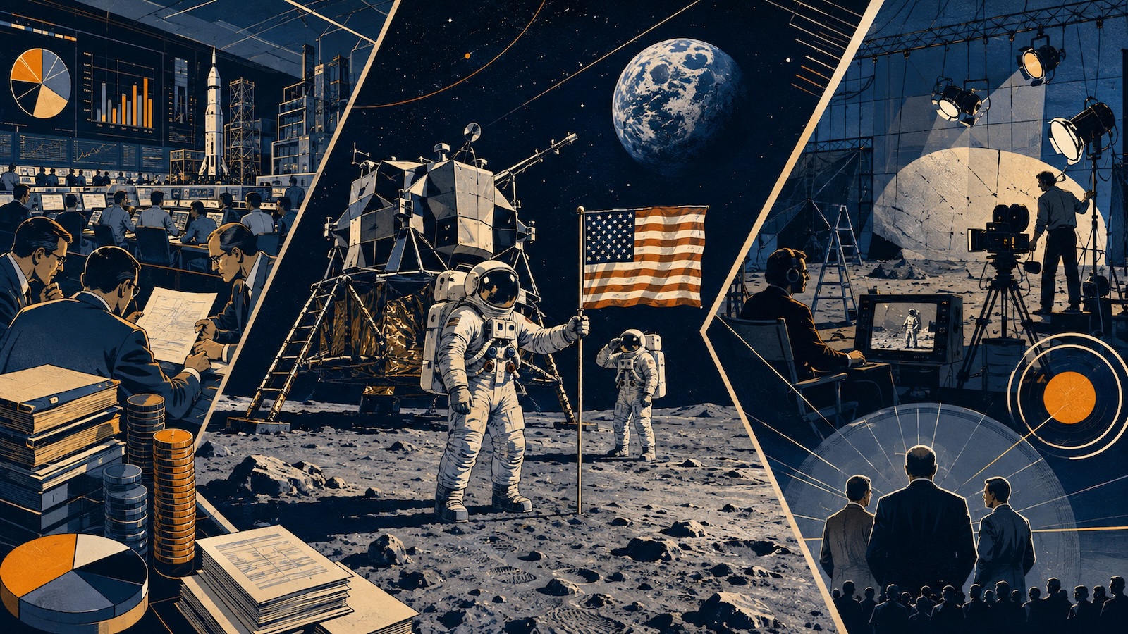 Wurde die Mondlandung gefaelscht, um das NASA-Budget zu retten