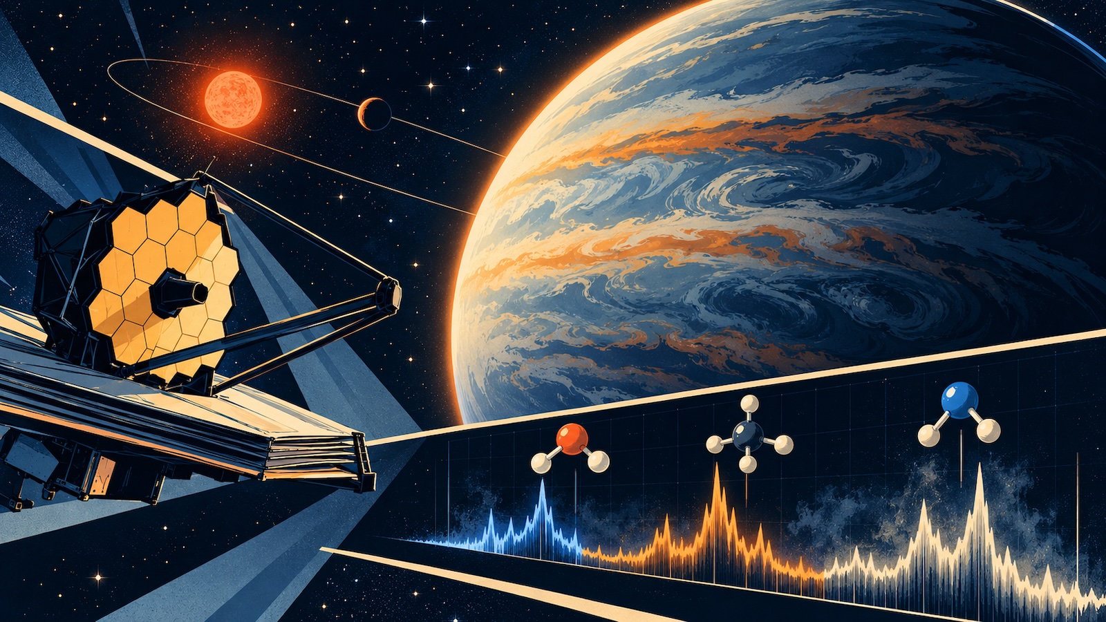 Webb entdeckt Ammoniak in ungewoehnlicher Exoplanetenatmosphaere